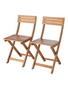 Pack 2 Sillas De Madera Plegables Virginia