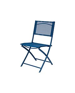Silla De Jard&iacute;n Plegable Saba Azul 84,5 X 46,5 X 50 cm Goodhome