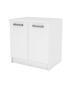 Mueble bajo para fregadero noa blanca 80 cm