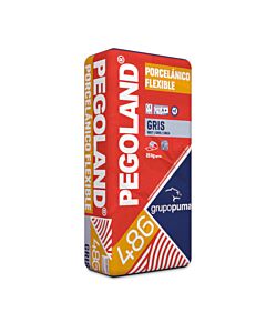 Cemento cola pegoland porcelánico flexible gris 25 kg